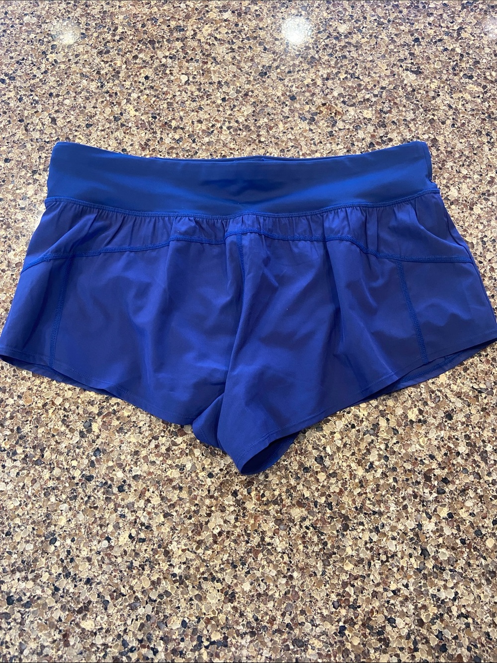 title nine size L Women's Blue Wahine swim Shorts built in underwear NWOT - Picture 4 of 4